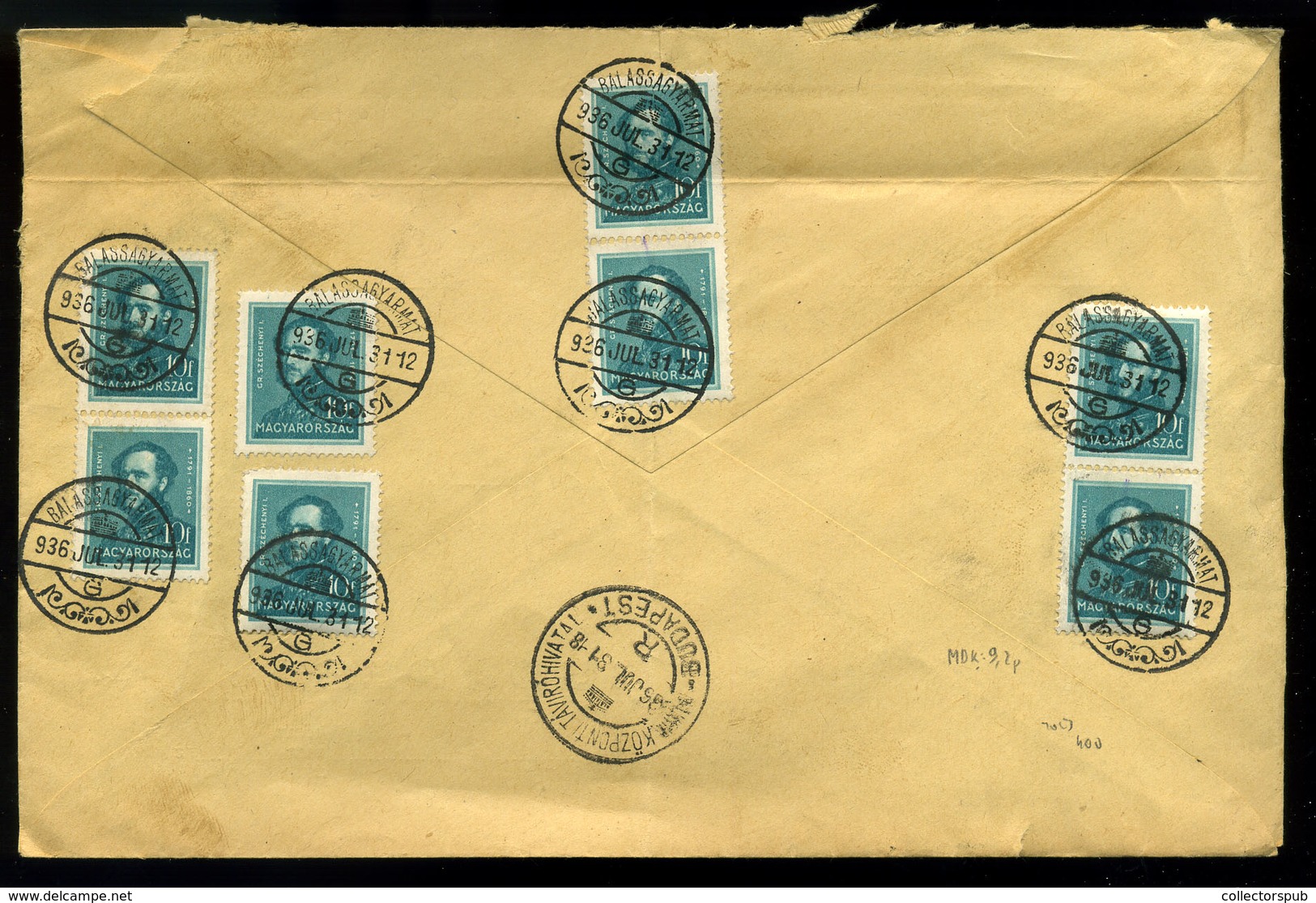 BALASSAGYARMAT 1936. Expressz Levél Budapestre Küldve  /  Express Letter To Budapest - Brieven En Documenten