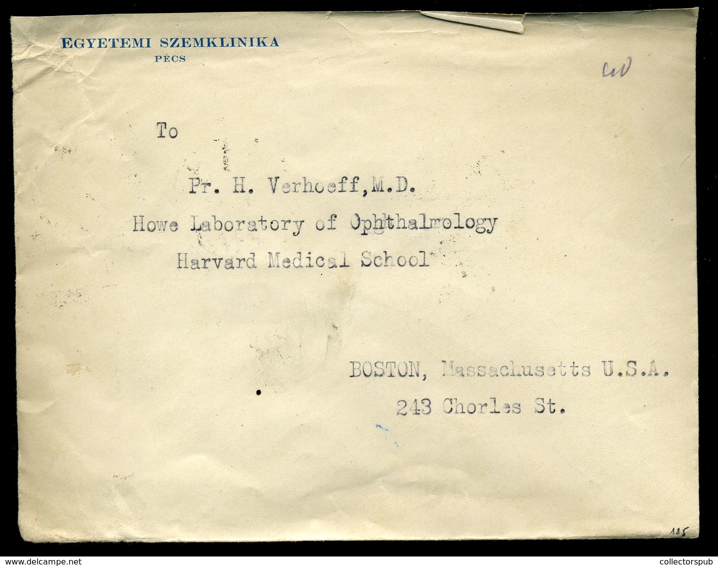 BUDAPEST 1937. Dekoratív 16db Arcképek Bélyeges Bérmentesítésű Levél Bostonba Küldve  /  1937 Decorative 16 Portraits St - Covers & Documents