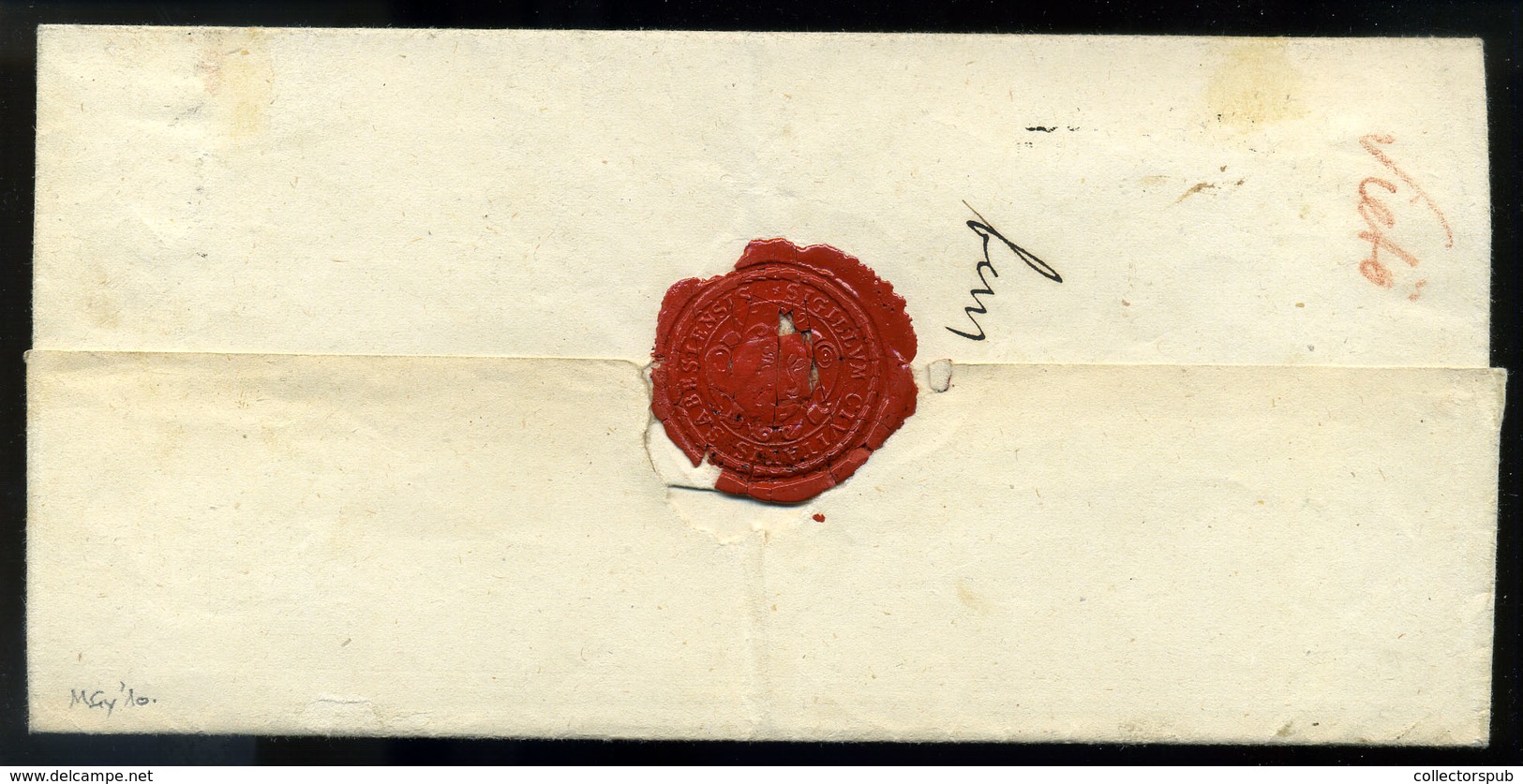 MÜHLBACH/ SZÁSZSEBES 1848.10. Hivatalos "siető" Levél Nagyszebenbe Küldve  /  Official Letter To Nagyszeben - ...-1867 Prephilately