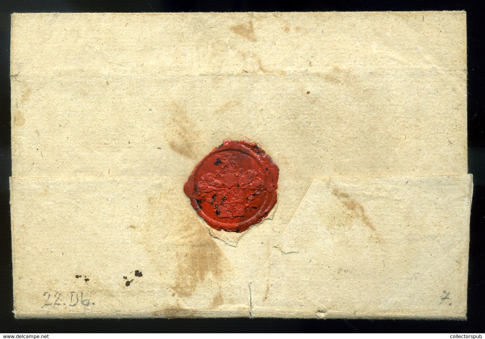 SZŐLLŐSGYÖRÖK 1830. Cca. Portós Levél "SZ.GYOROK" Kéthelyre Küldve (300p)  /  Ca 1830 Unpaid Letter To Kéthely (300p) - ...-1867 Prephilately