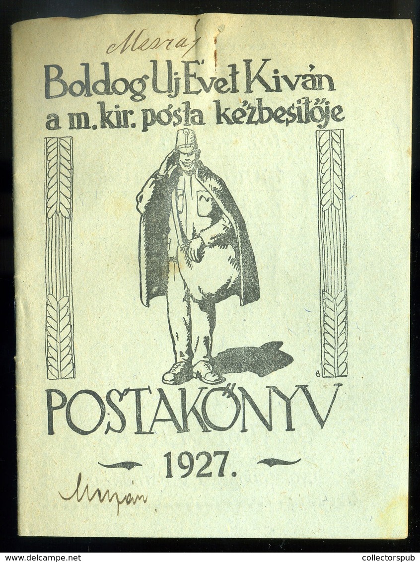 POSTAKÖNYV 1927. 32l , érdekes Kiadvány / POSTAL BOOK 1927 32 Page Interesting Issue - Zonder Classificatie