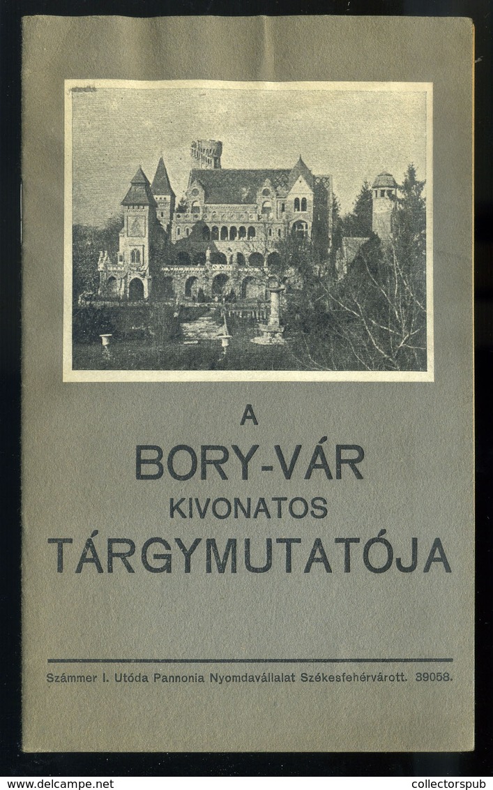 Bory-Vár Kivonatos Tárgymutató 15l  /  Bory-Vár Index 15 Pages - Zonder Classificatie