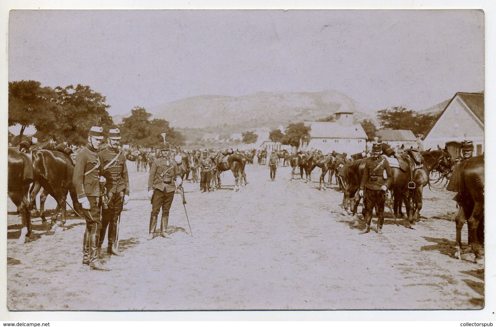 CSÁKVÁR 1908. Hadgyakorlat,katonák, Fotós Képeslap Csáczára Küldve  /  1908 Military Exercise, Soldiers, Photo Vintage P - Hongarije