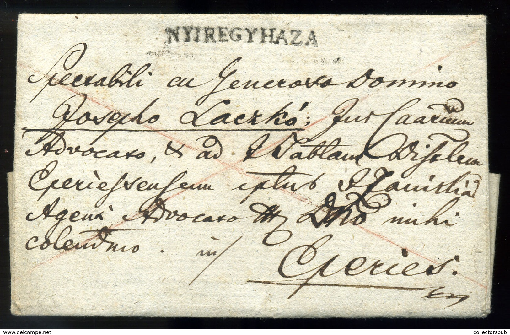 NYÍREGYHÁZA 1824. Szép Franco Levél, Tartalommal Eperjesre Küldve  /  Nice Franco Letter Cont. To Eperjes - ...-1867 Prephilately