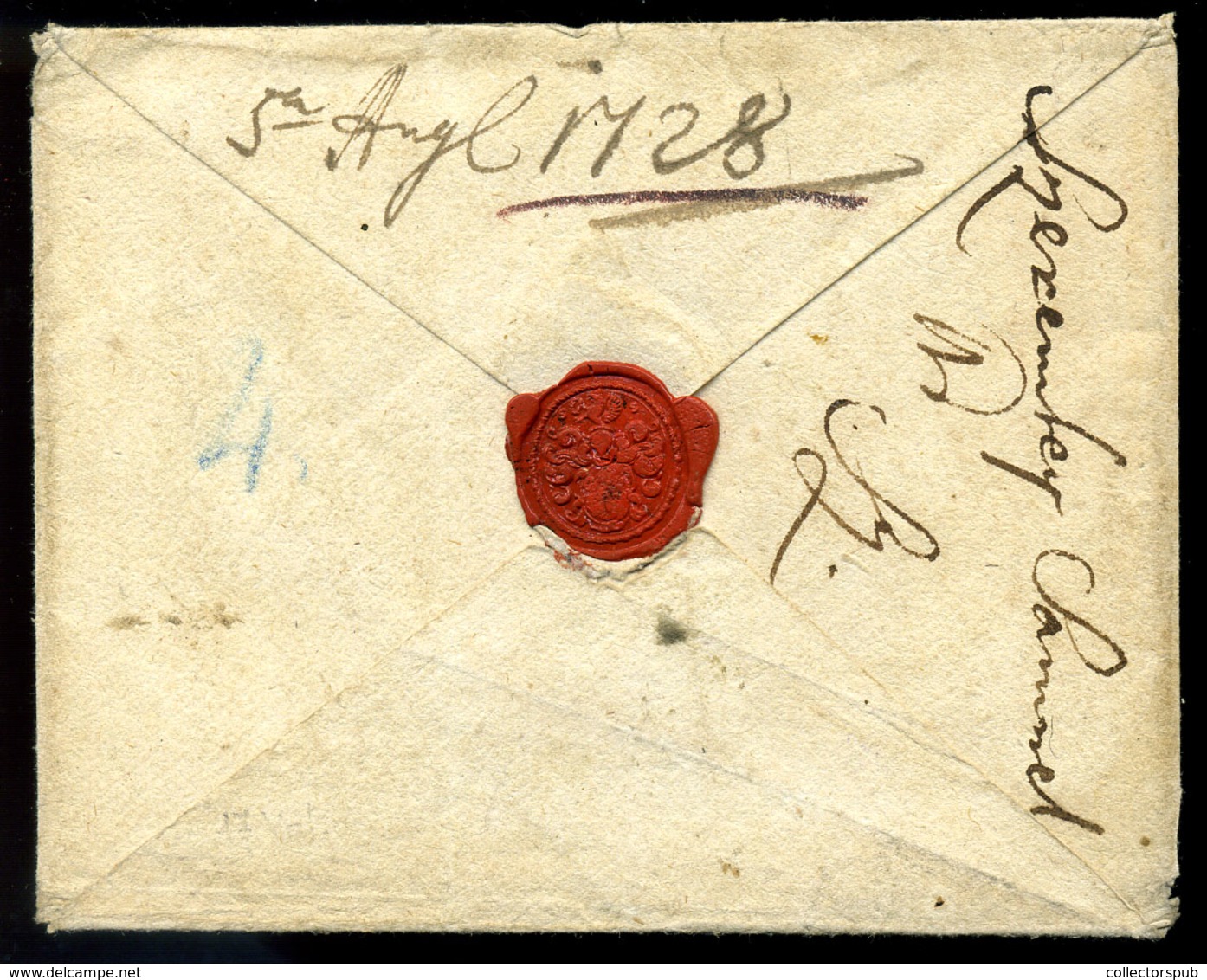 DEBRECEN 1728. Dekoratív Levél Debrecenbe Küldve, A Feladó : Szeremley Sámuel Debreceni Főbíró  /  Decorative Letter To  - ...-1867 Prephilately