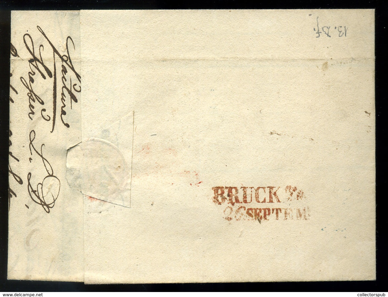 NAGYKANIZSA 1839. Dekoratív Számla Levél, Bruck-ba Küldve, érk. Bélyegzéssel. Jacob Berlin  /  Decorative Bill Letter Ar - ...-1867 Voorfilatelie