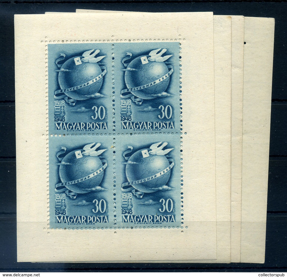 1948 5 Db Bélyegnap Kisív (35000)  / 5 Stamp Day - Unused Stamps