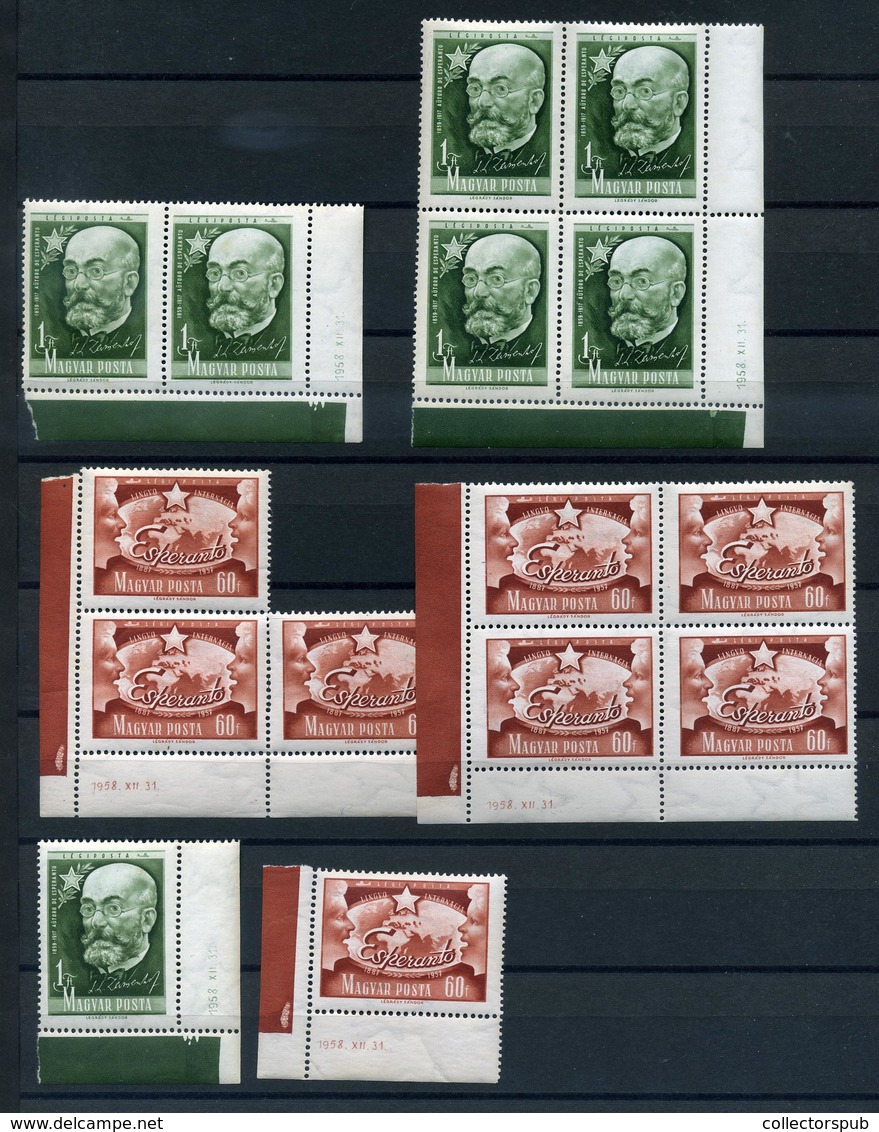 1958. Esperantó , érdekes Bélyeg Tétel  /  Esperanto Interesting Stamp Bundle - Unused Stamps