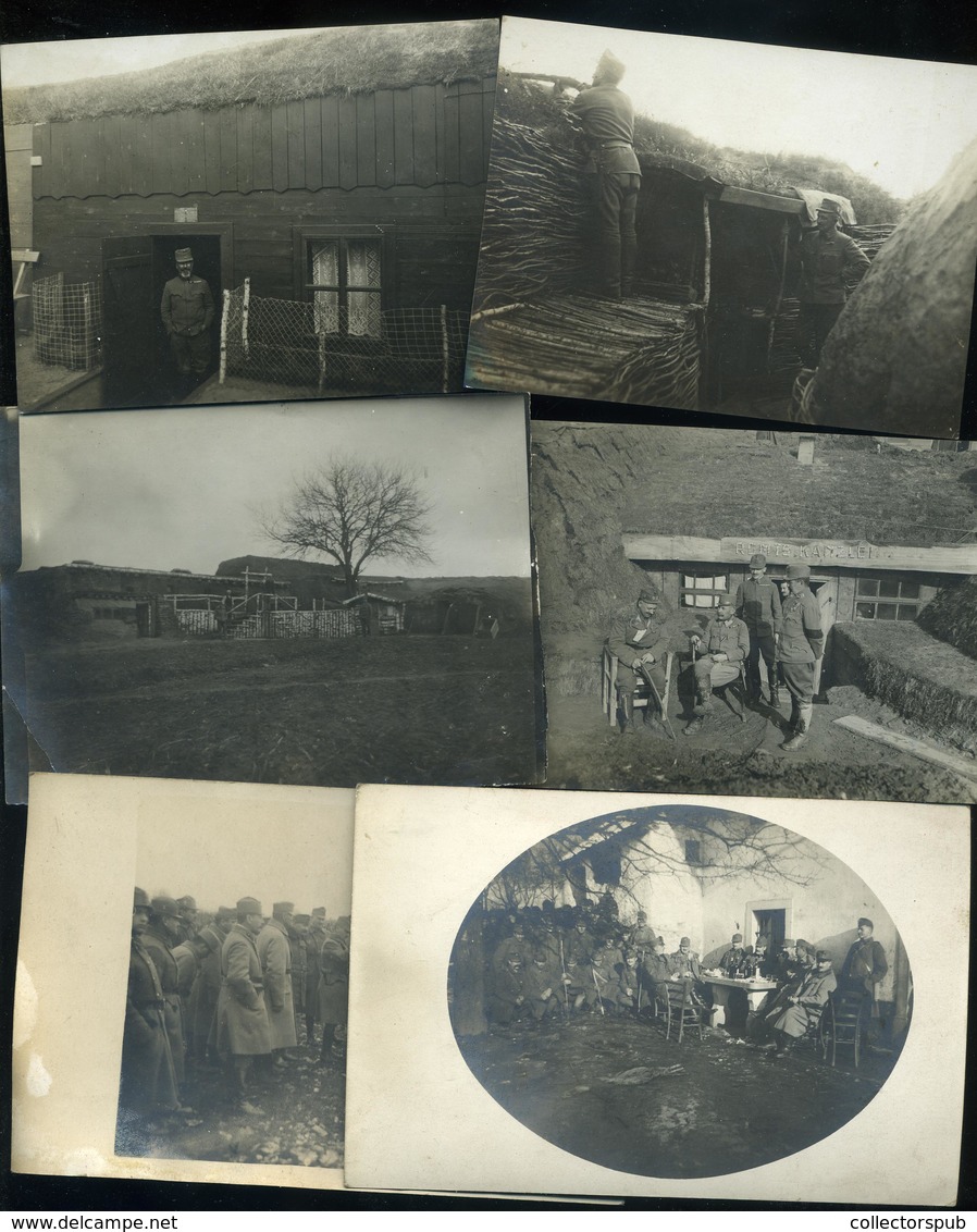 I. VH Katonák, 6db Fotó,képeslap  /  WW I Soldiers 6 Photo Vintage Pic. P.cards - Andere & Zonder Classificatie