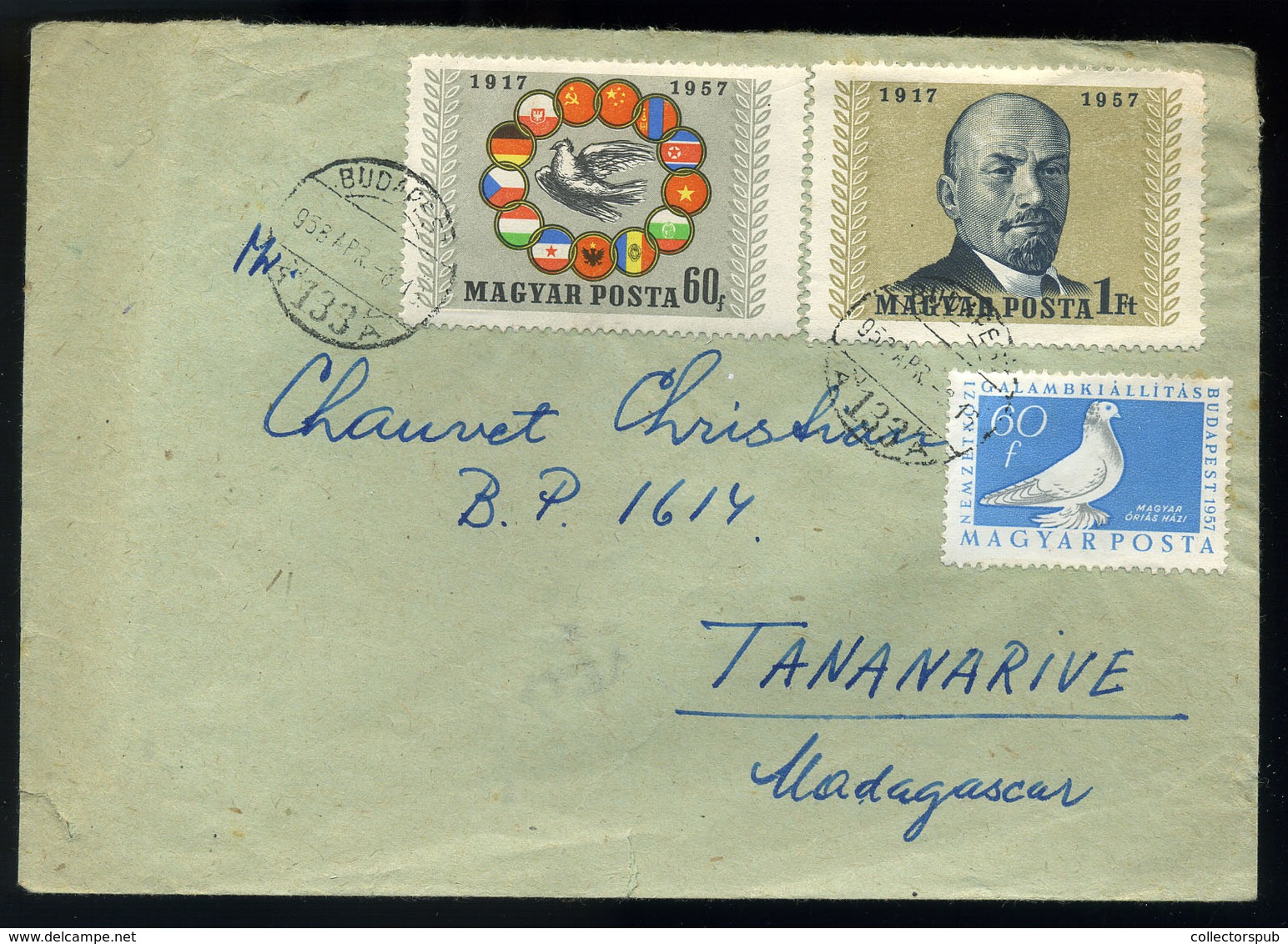 BUDAPEST 1958. Levél Madagaszkárra Küldve  /  Letter To Madagascar - Covers & Documents