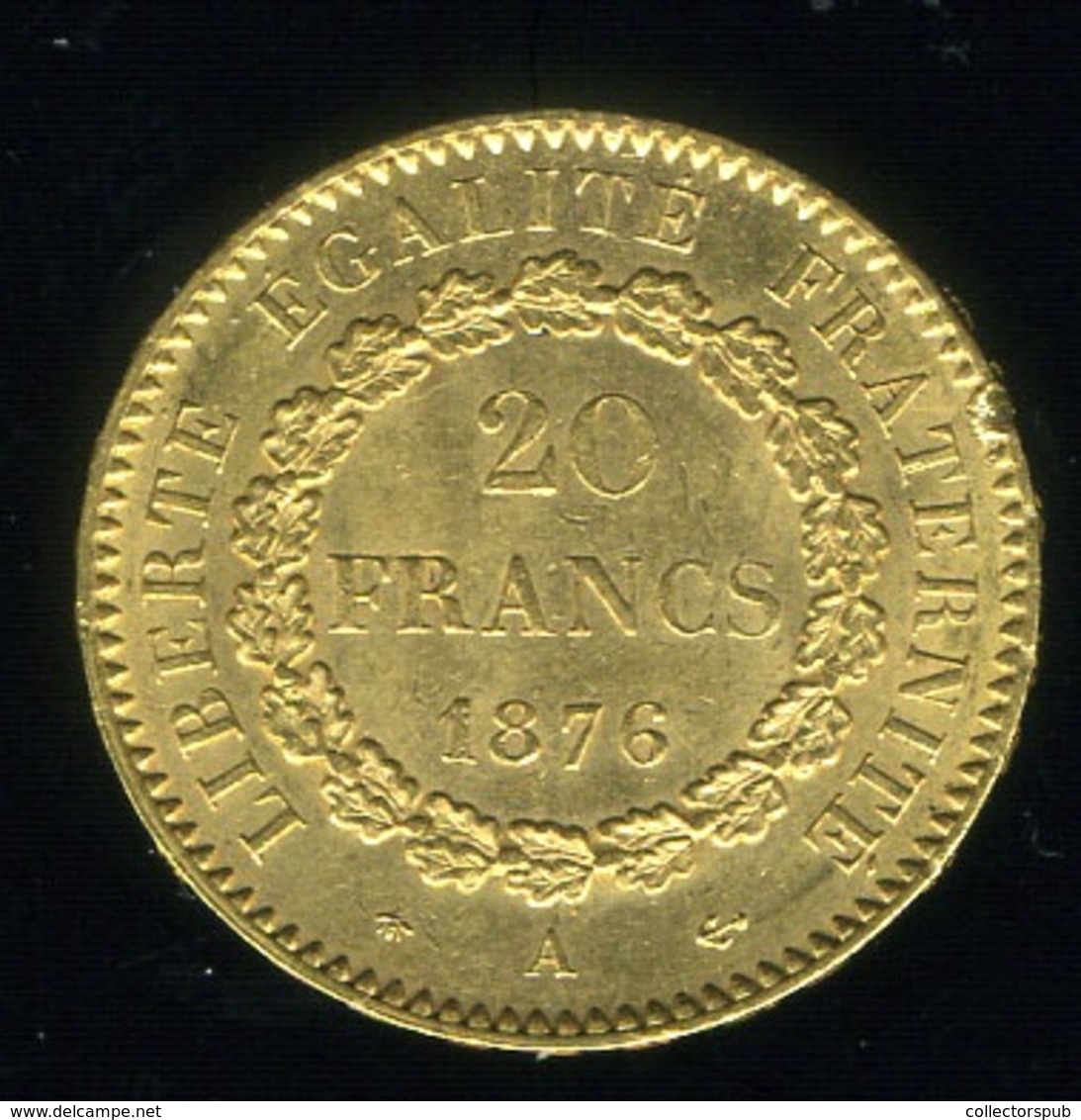 FRANCIA KÖZTÁRSASÁG 20 Frank 1876 A UNC - Andere & Zonder Classificatie