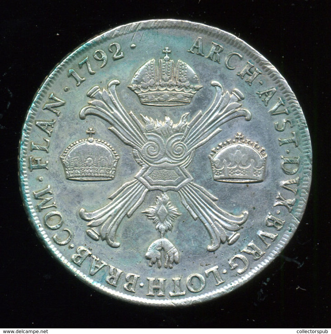 II. LIPÓT KORONATALLÉR 1792. Milano VF+ - Oostenrijk