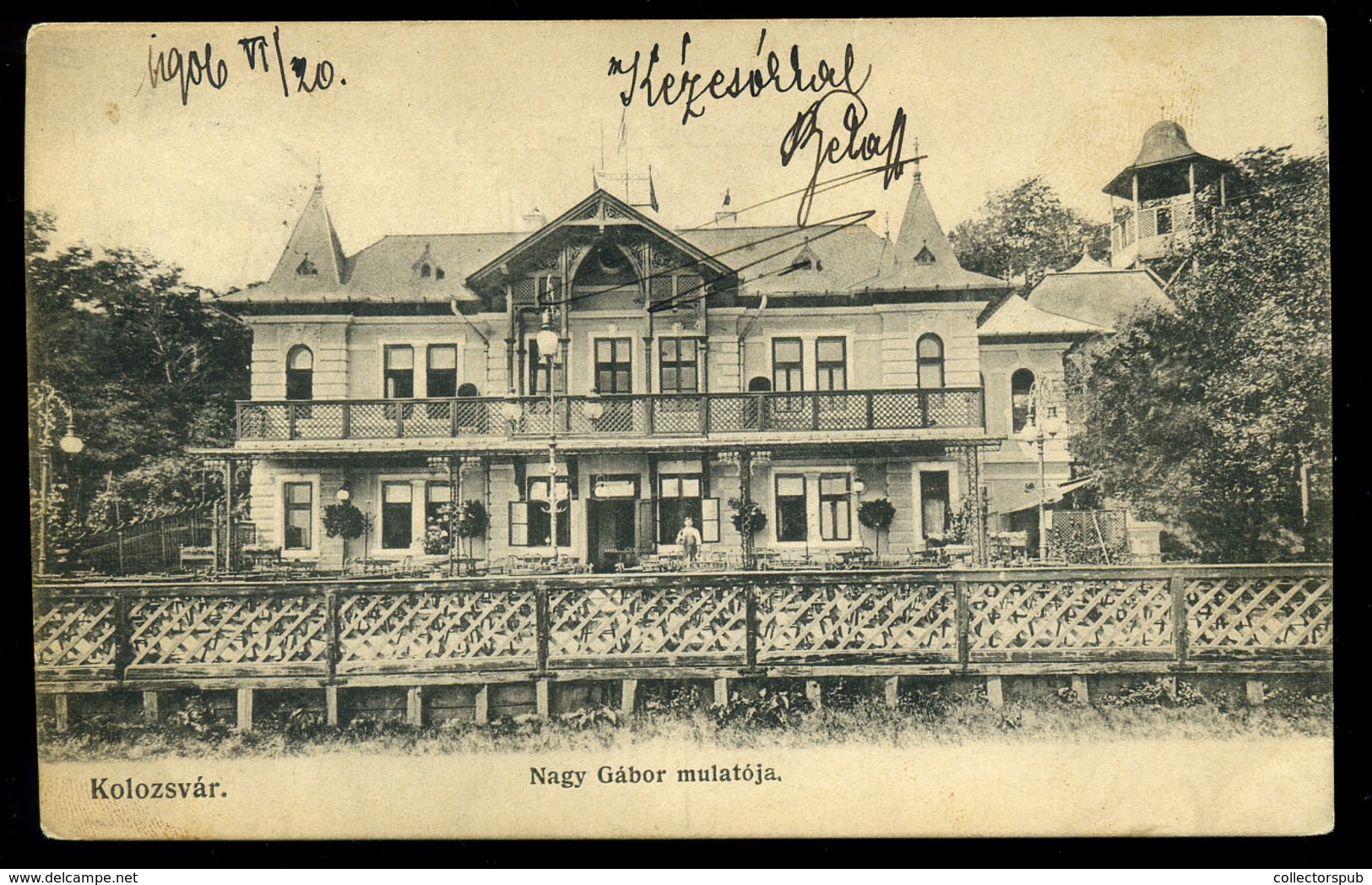 KOLOZSVÁR 1903. Nagy Gábor Mulatója, Régi Képeslap  /  1903 Gábor Nagy's Inn Vintage Pic. P.card - Hongrie