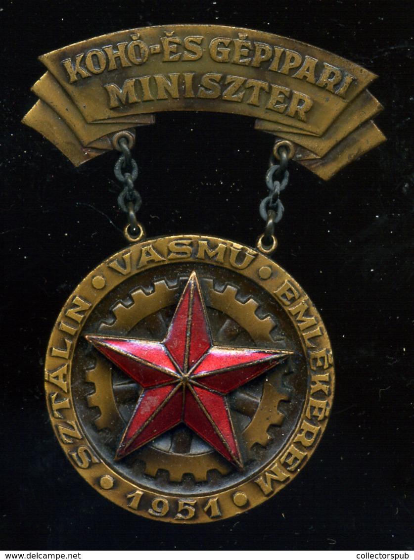 SZTÁLIN VASMŰ Emlékérem , Dobozában  /  STALIN FOUNDRY Memorial Medal In Box - Militair & Leger