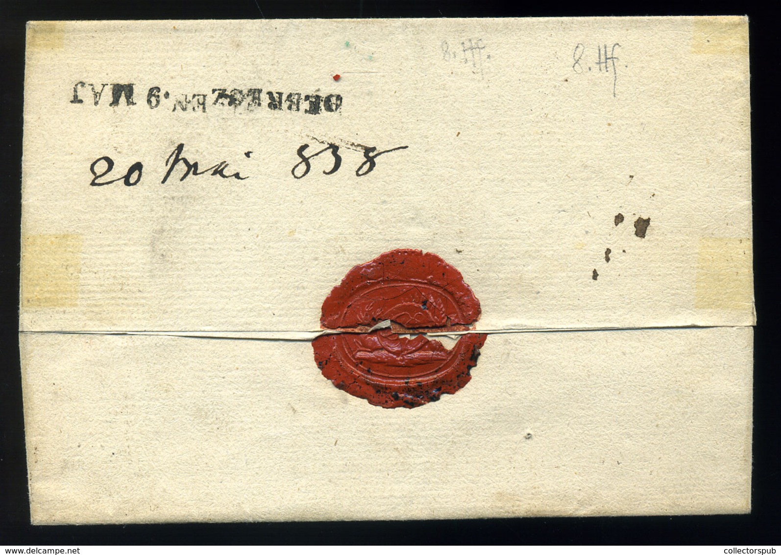 DÉVA 1838. Szép Portós Levél Debrecenbe Küldve, érk. Bélyegzéssel (300p)  /  1838 Nice Postage Due Letter To Debrecen, A - ...-1867 Prephilately