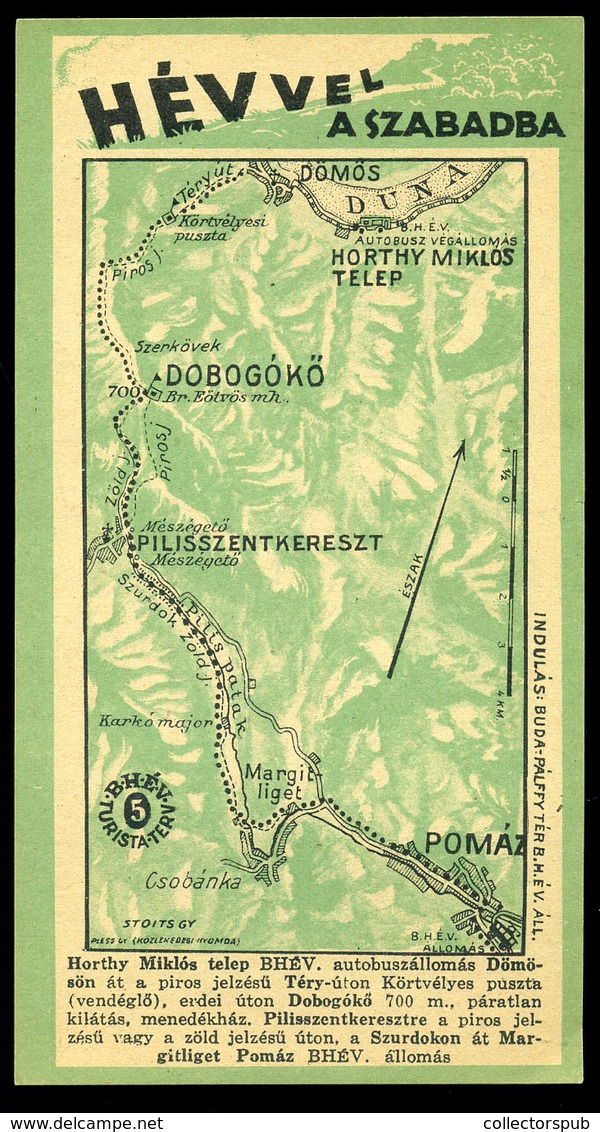 SZÁMOLÓ CÉDULA  Régi Reklám Grafika , HÉV  /  COUNTING CARD Vintage Adv. Graphics, Commuter Train - Unclassified