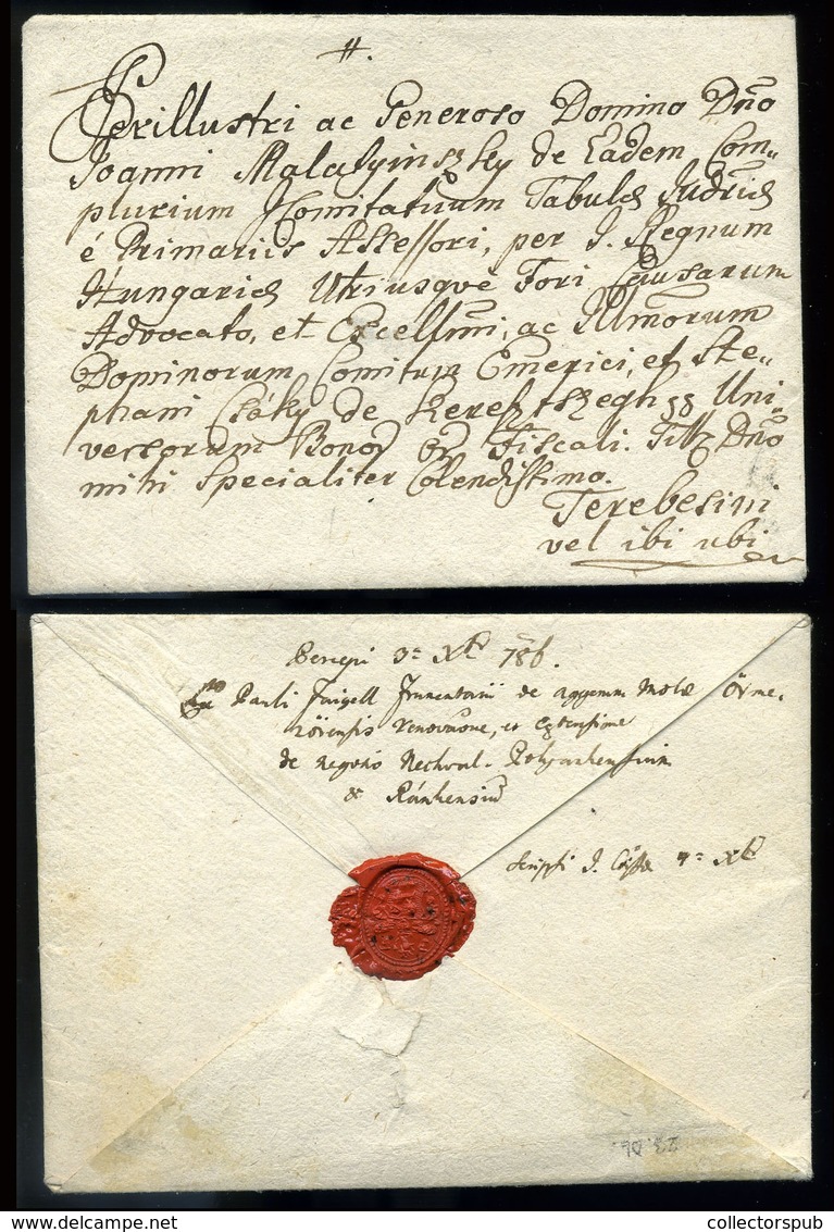 1786.  Levél 'vel Ibi Ubi' Jelöléssel Terebesre Küldve  /  Letter To Terebes - ...-1867 Voorfilatelie