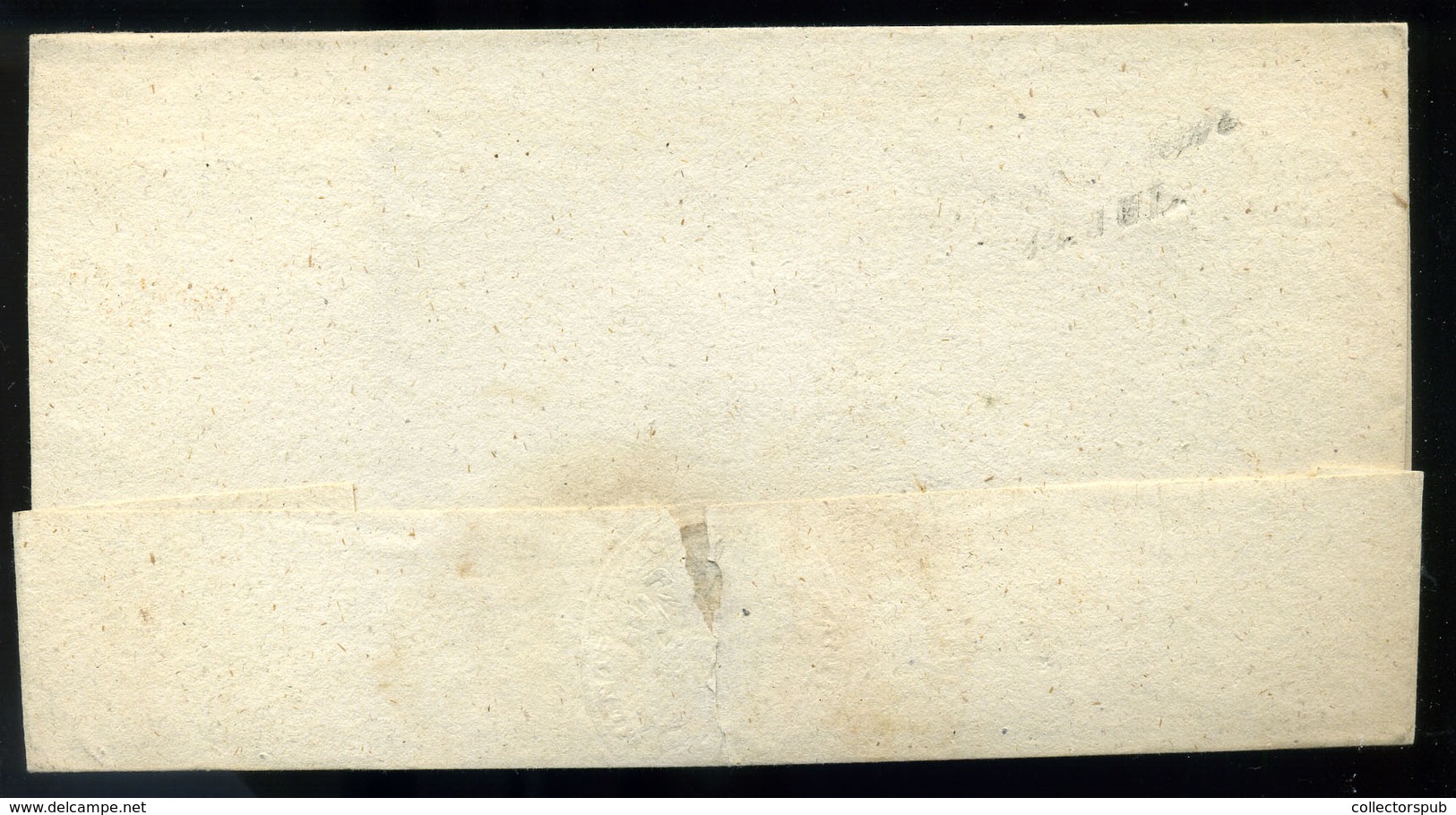 GOSPICH  1845. Cca. Ex Offo Levél, Piros Bélyegzéssel (250p)  /  Ca 1845 Official Letter Red Pmk - Kroatië