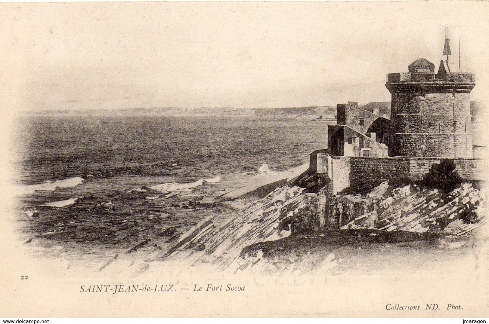 CIBOURE - Saint Jean De Luz - Le Fort De Socoa - ND 22 - Précurseur, écrite 1903 - Tbe - Ciboure