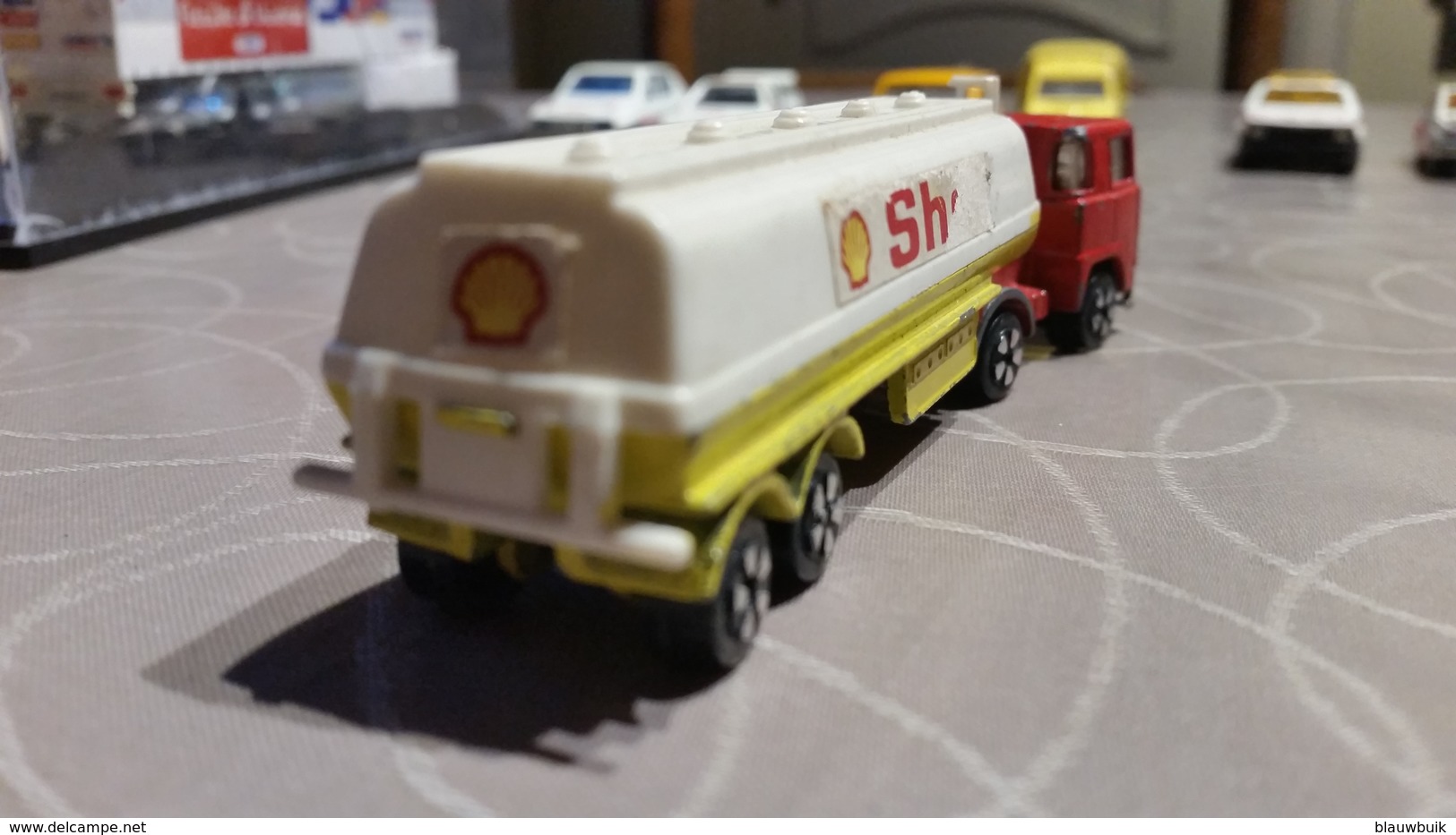Trucks buses construction PLAYART SCANIA 141 GASOLINE TRUCK TANKER TRAILER SHELL 1 100