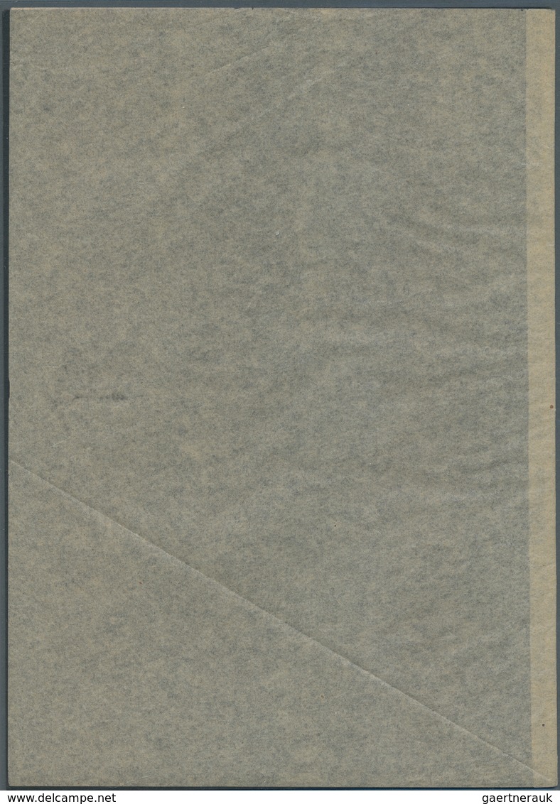 Berlin: 1953. Ankündigungskarton Mit Mi.-Nrn 112, 113 Und 123 (als 30 Pf). - Covers & Documents
