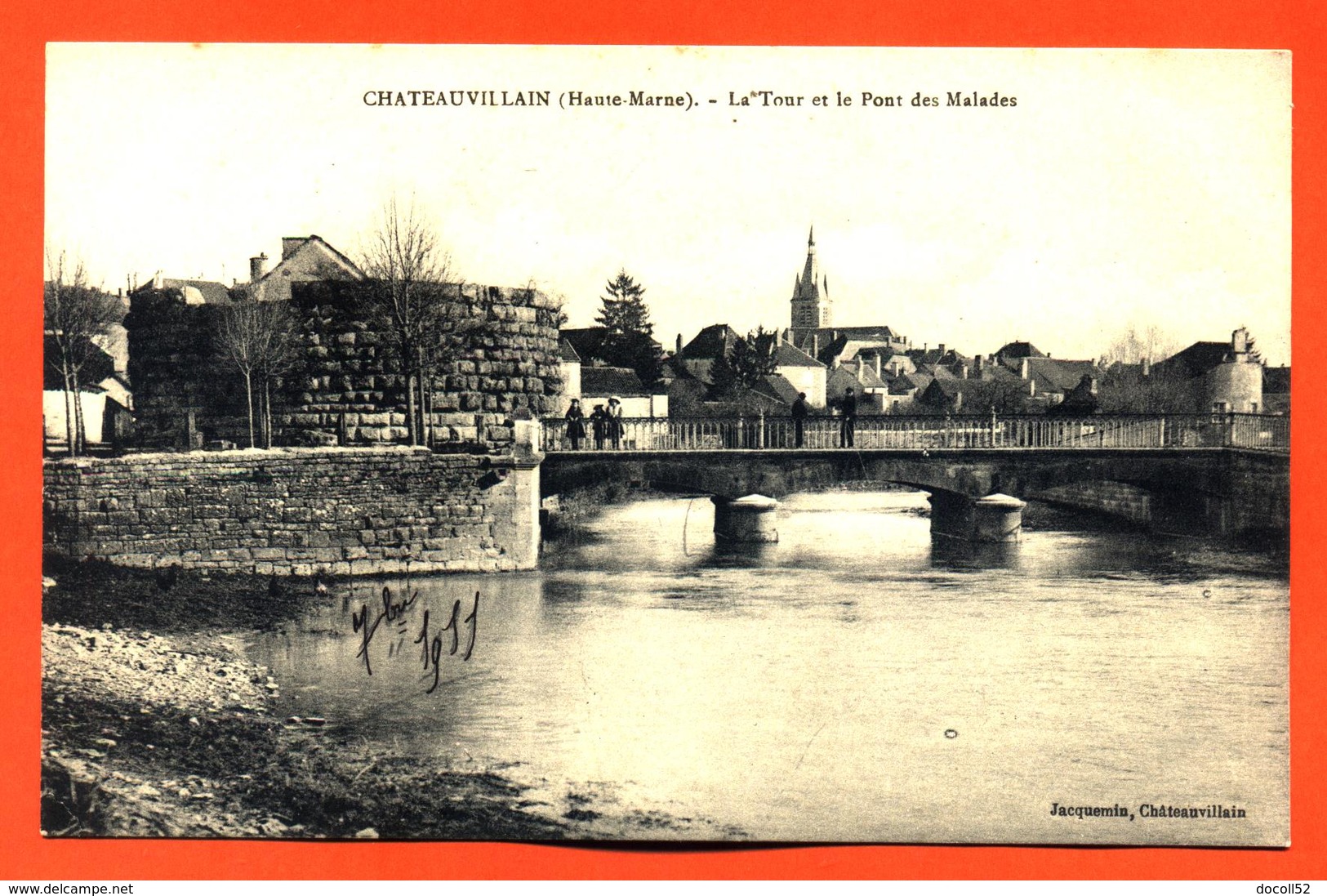 CPA 52 Chateauvillain " La Tour Et Le Pont Des Malades " - Chateauvillain