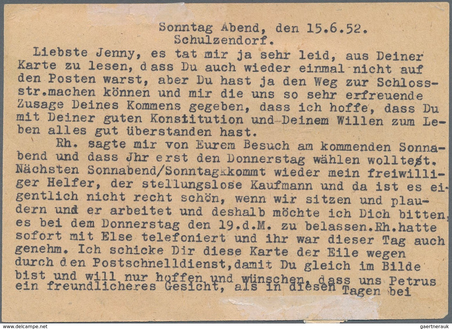 Berlin - Postschnelldienst: Lortzing U. Paar Beethoven Zusammen Auf Postschnelldienstkarte Von Berli - Lettres & Documents