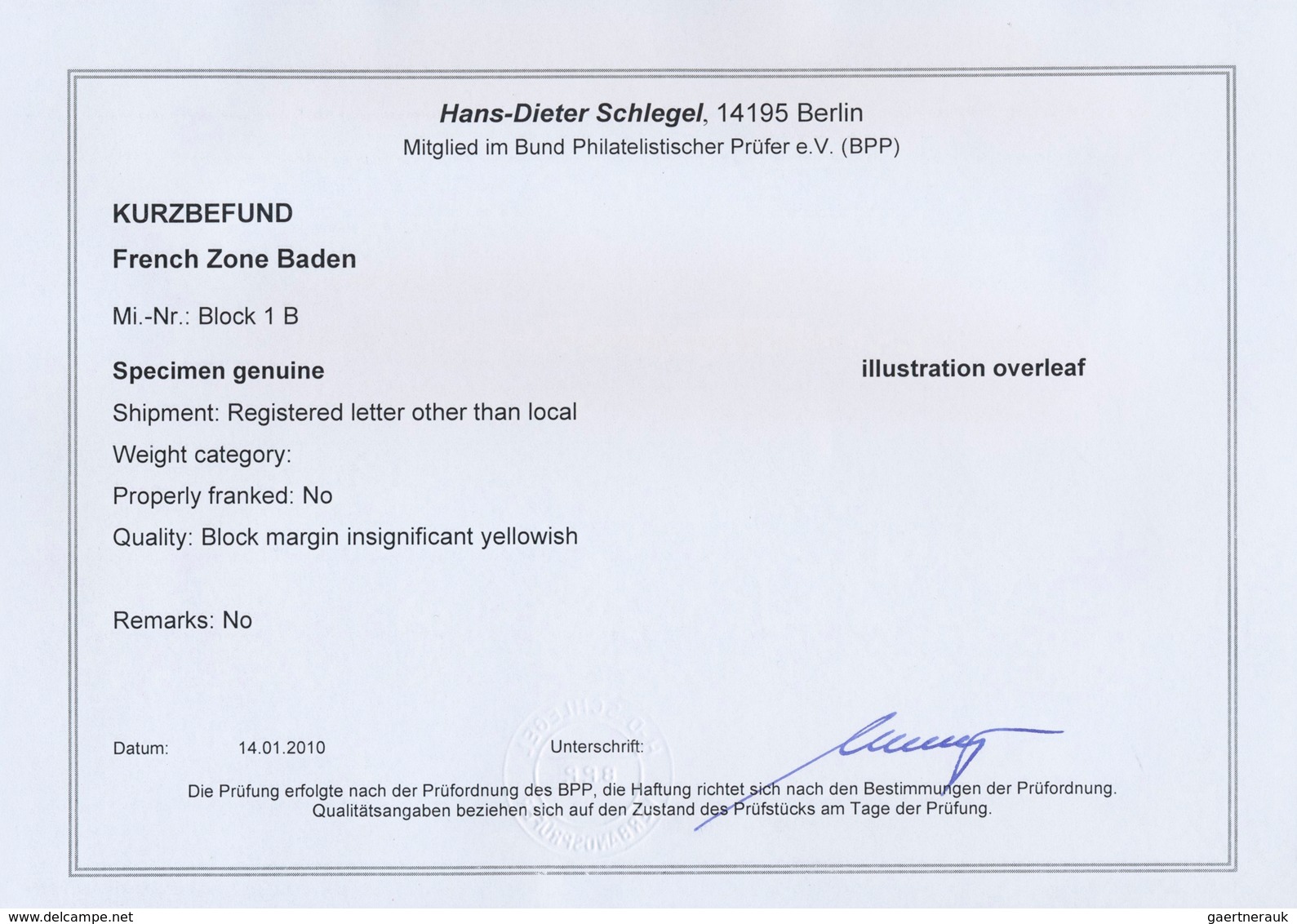 Französische Zone - Baden: 1949, Freiburg Blockpaar Auf 2 Gelaufenen R-Briefen Von „FREIBURG (BREISG - Other & Unclassified