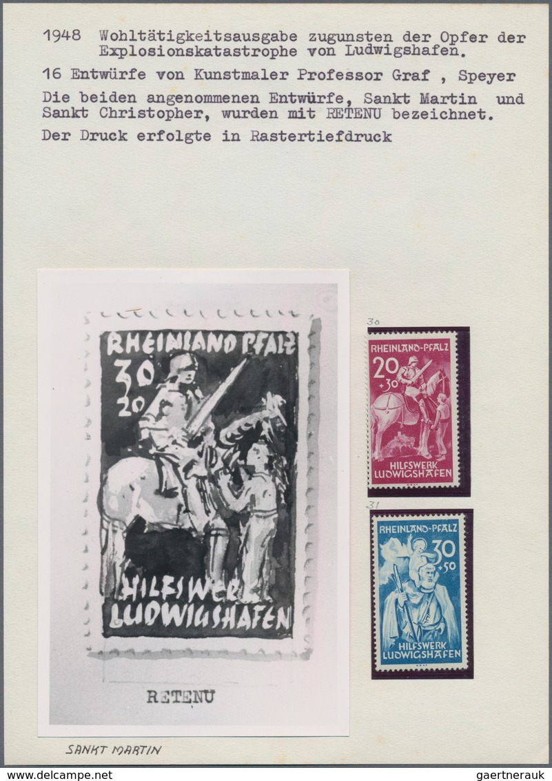 Französische Zone - Rheinland Pfalz: 1948, 16 Verschiedene Foto-Essays Von Prof. Graf Mit Zum Teil D - Autres & Non Classés