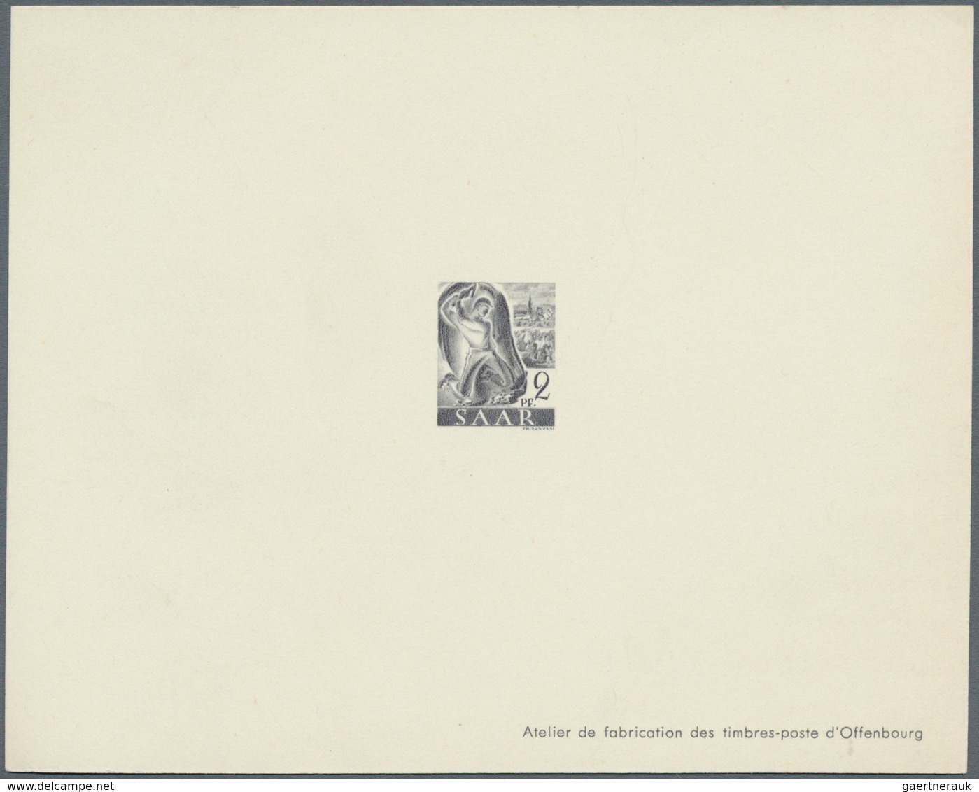 Saarland (1947/56): 1947, Kpl. Serie Von MINISTERBLOCKS Der Ersten Freimarkenausgabe. Gedruckt Bei B - Unused Stamps