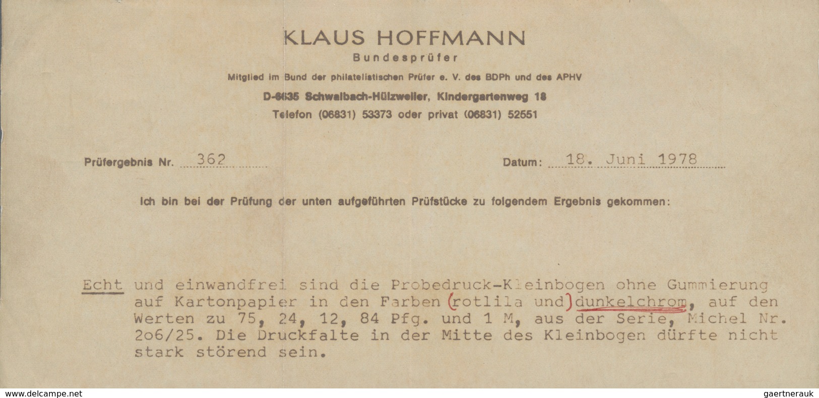 Saarland (1947/56): 1947, 12 Pfg., 24 Pfg., 75 Pfg., 84 Pfg. Und 1 M. Saar I Je In Dunkelchrom Als U - Ungebraucht