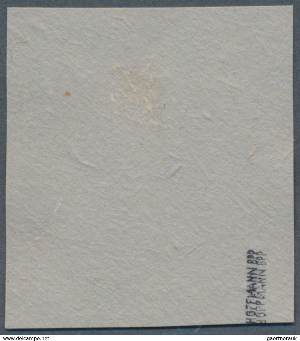 Saarland (1947/56): 1947, Urdruck 5 Fr Auf 20 Pf Sauber Gestempelt Auf Kleinem Briefstück, Doppelt S - Ungebraucht