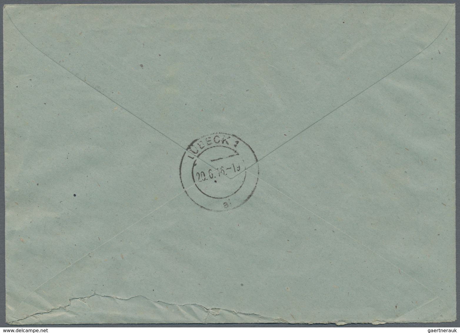 Bizone: 1945, 42 Pf AM-Post, Gez.11, Mit Sehr Großer Horizontaler Quetschfalte (3mm), Zusammen Mit A - Autres & Non Classés