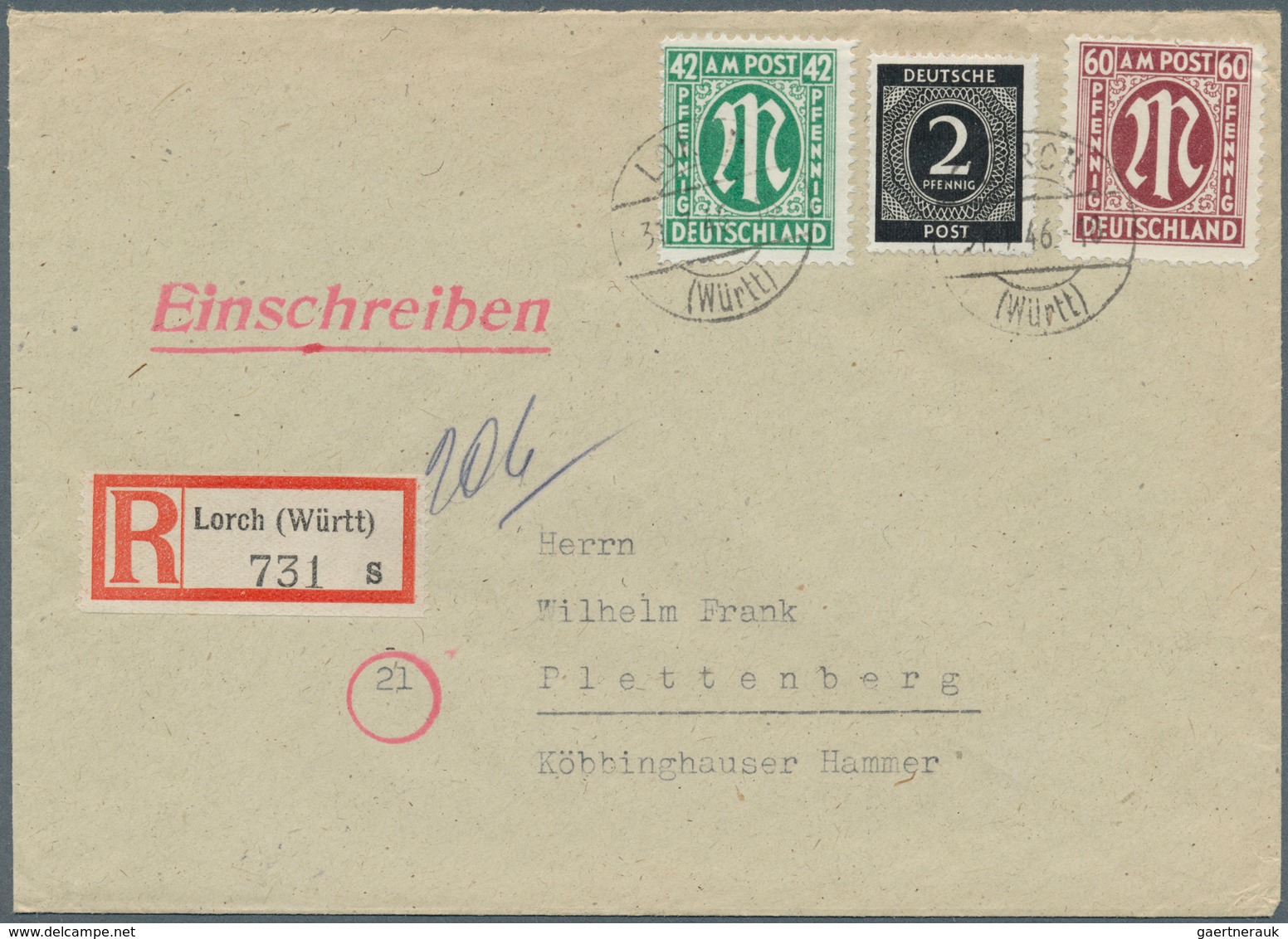 Bizone: 1946, 60 Pfg. Deutscher Druck Karminbraun, Mit Der Für Diese Farbe Sehr Seltenen Zähnung L 1 - Autres & Non Classés