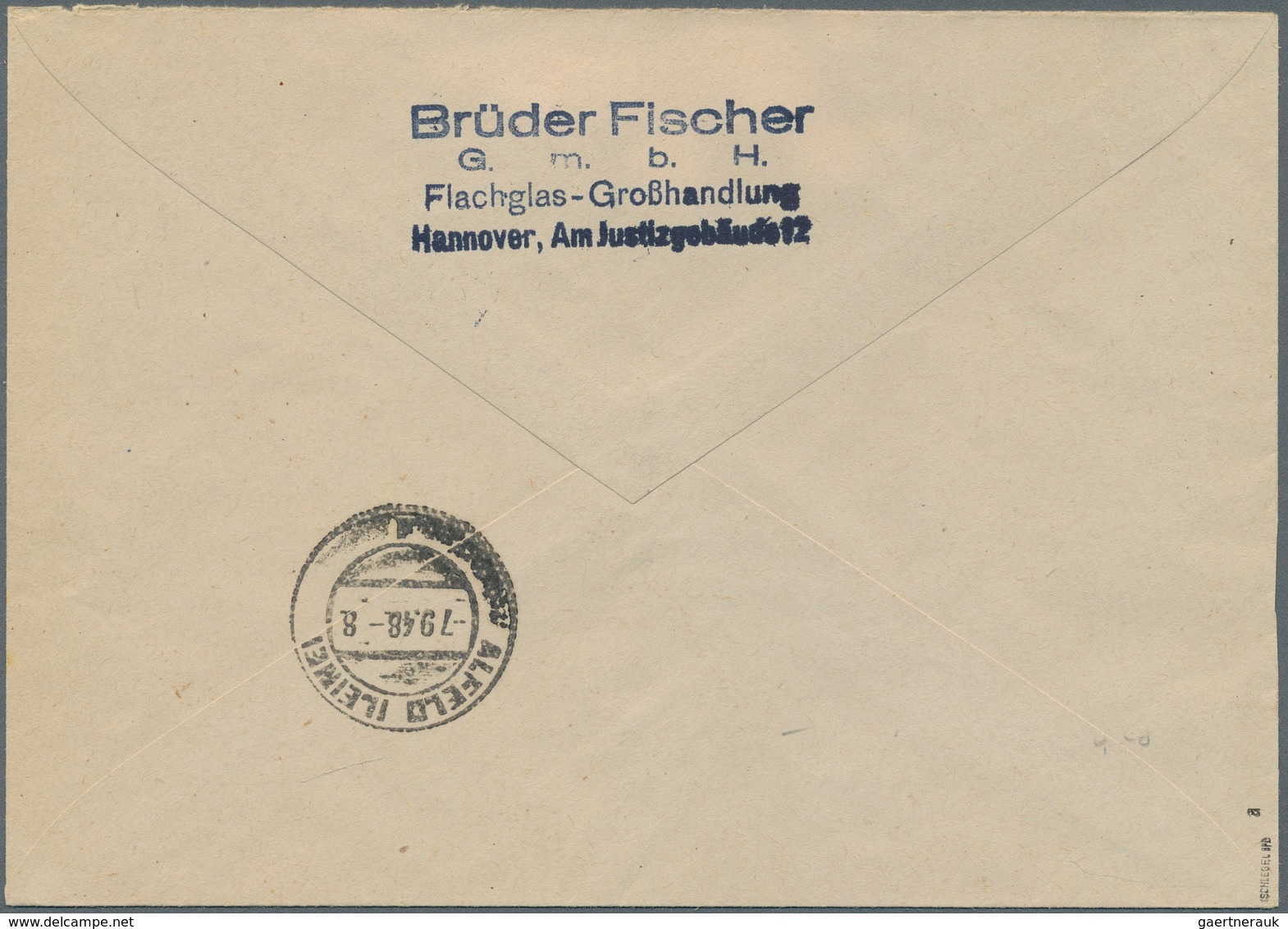 Bizone: 1948, 60 Pf Hellbraunkarmin Arbeiter Bandaufdruck, Sog. "helle 60er", Portogerechte Einzelfr - Other & Unclassified