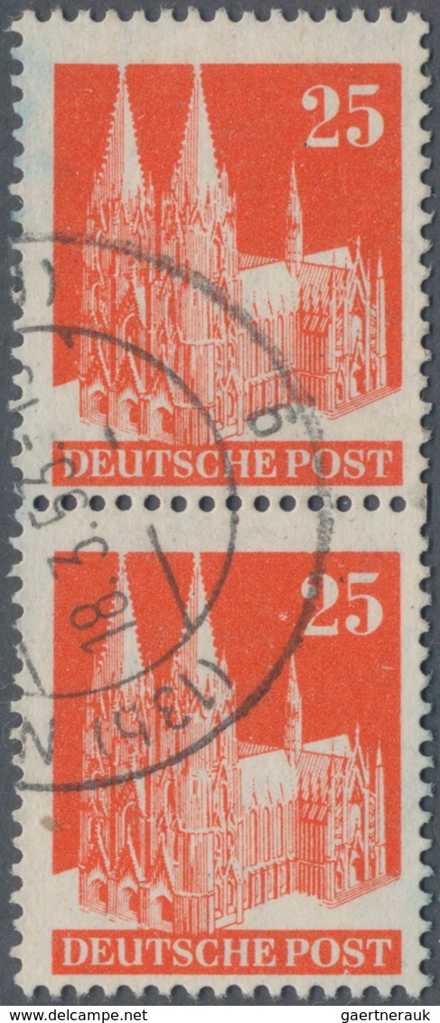 Bizone: 1948, 25 Pfg. Bauten Orange, Type II Mit Wasserzeichen 1 W Und Kammzähnung 14:14 1/4 Im Senk - Other & Unclassified