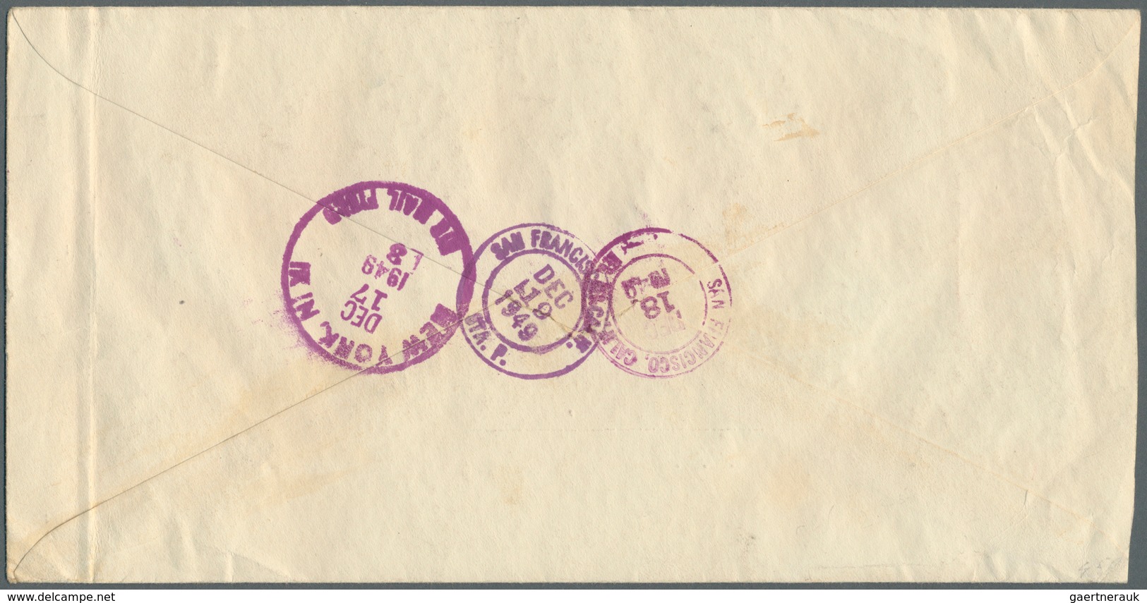 Bundesrepublik Deutschland: 1949. Lp-R-Brief Mit Kpl. Satz "Helfer I" Und Weiterer Frankatur (Franz. - Covers & Documents