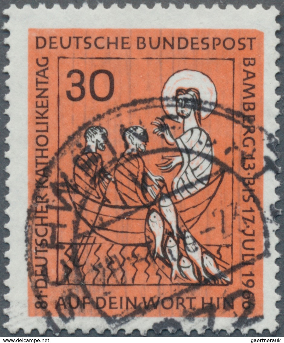 Bundesrepublik Deutschland: 1966, Deutscher Katholikentag 30 Pf. Mit Plattenfehler: Rechte Obere Bil - Covers & Documents