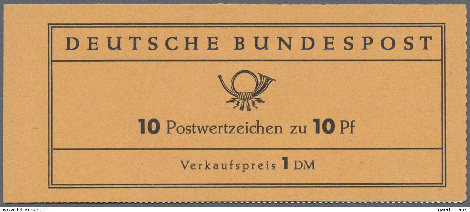 Bundesrepublik - Markenheftchen: 1960. Heuss I. Seitenrand Unbedruckt. Geschlossen. Postfrisch. Gepr - Sonstige & Ohne Zuordnung