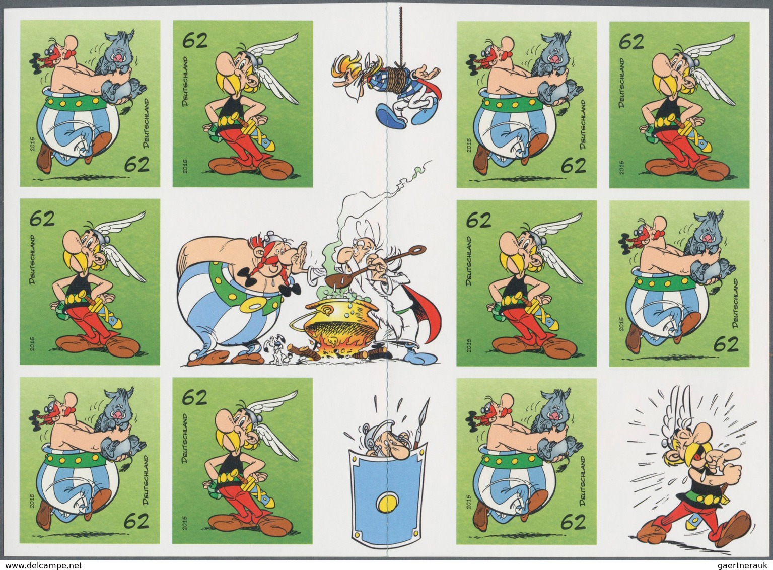 Bundesrepublik - Markenheftchen: 2015, Selbstklebendes Markenset "Asterix & Obelix" Ohne Stanzung De - Autres & Non Classés