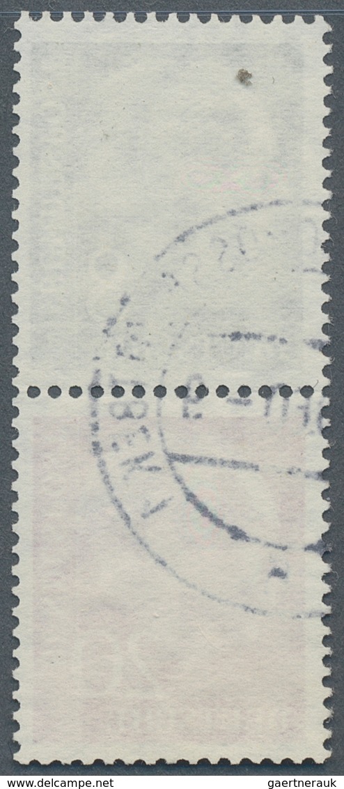 Bundesrepublik - Zusammendrucke: 1958/1960, 8+20 Pf Heuss Senkr. Paar Mit Lieg. Wasserzeichen Sauber - Se-Tenant