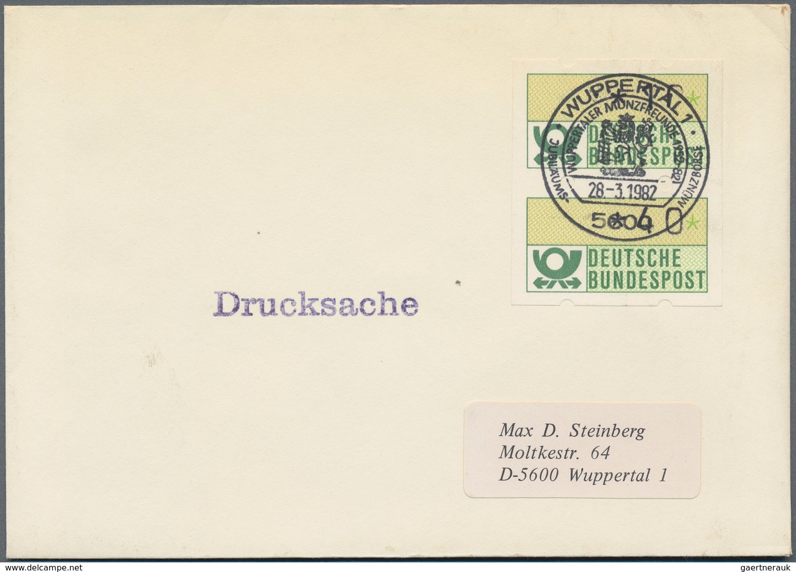 Bundesrepublik - Automatenmarken: 1981, 10 Pf U. 40 Pf Zusammenhängend, Beide Marken Mit Abart "DBP - Timbres De Distributeurs [ATM]