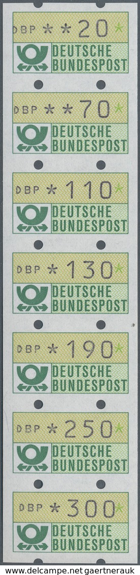 Bundesrepublik - Automatenmarken: 1982, 20 Pf - 300 Pf, 7 Verschiedene Ergänzungswerte Vom 1.7.1982, - Automatenmarken [ATM]