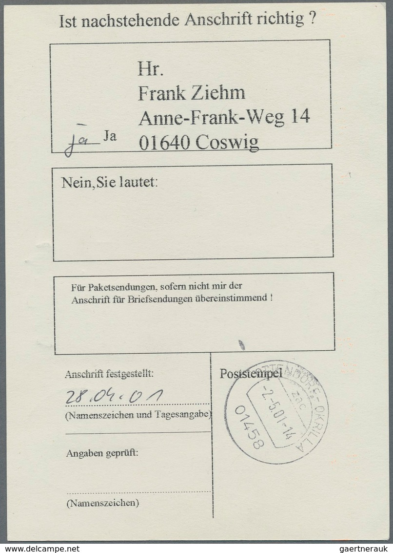 Bundesrepublik - Ganzsachen: 1993, 80 Pf. Sehenswürdigkeiten, Fehlende Farbe Grau Und Fehlender Leuc - Sonstige & Ohne Zuordnung