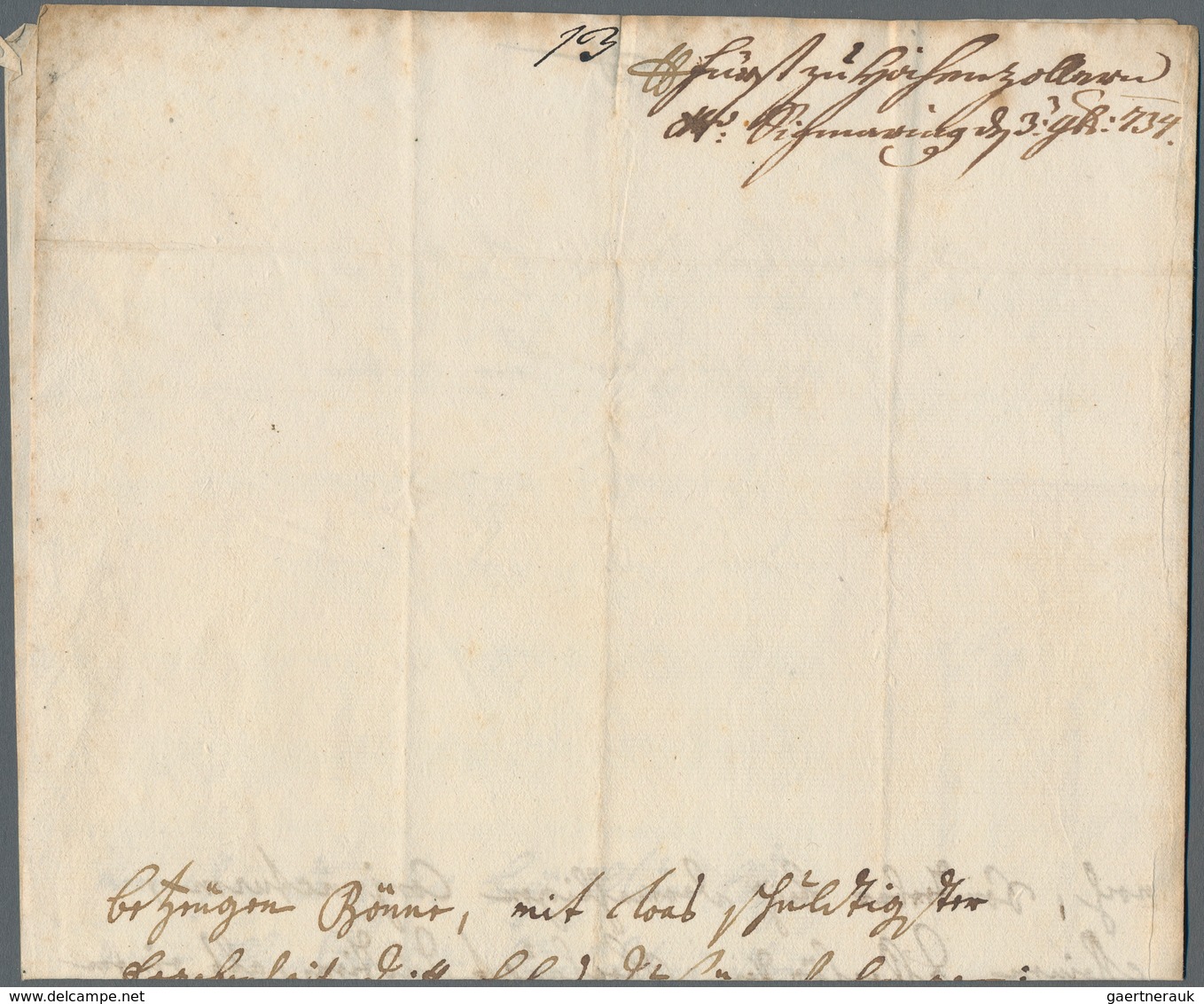 Autographen: Hohenzollern-Sigmaringen, Joseph Franz Ernst 1715-1769: Eigenhändig Geschriebener Brief - Other & Unclassified