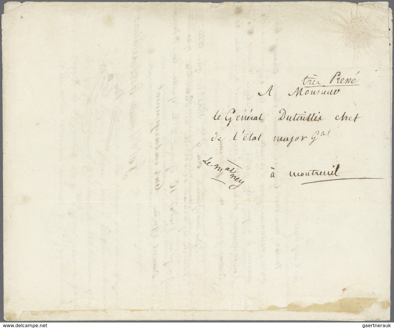 Autographen: NEY, MICHEL (1769-1815) Geboren In Saarlois, Herzog Von Elchingen, Fürst Von Moskwa Und - Other & Unclassified