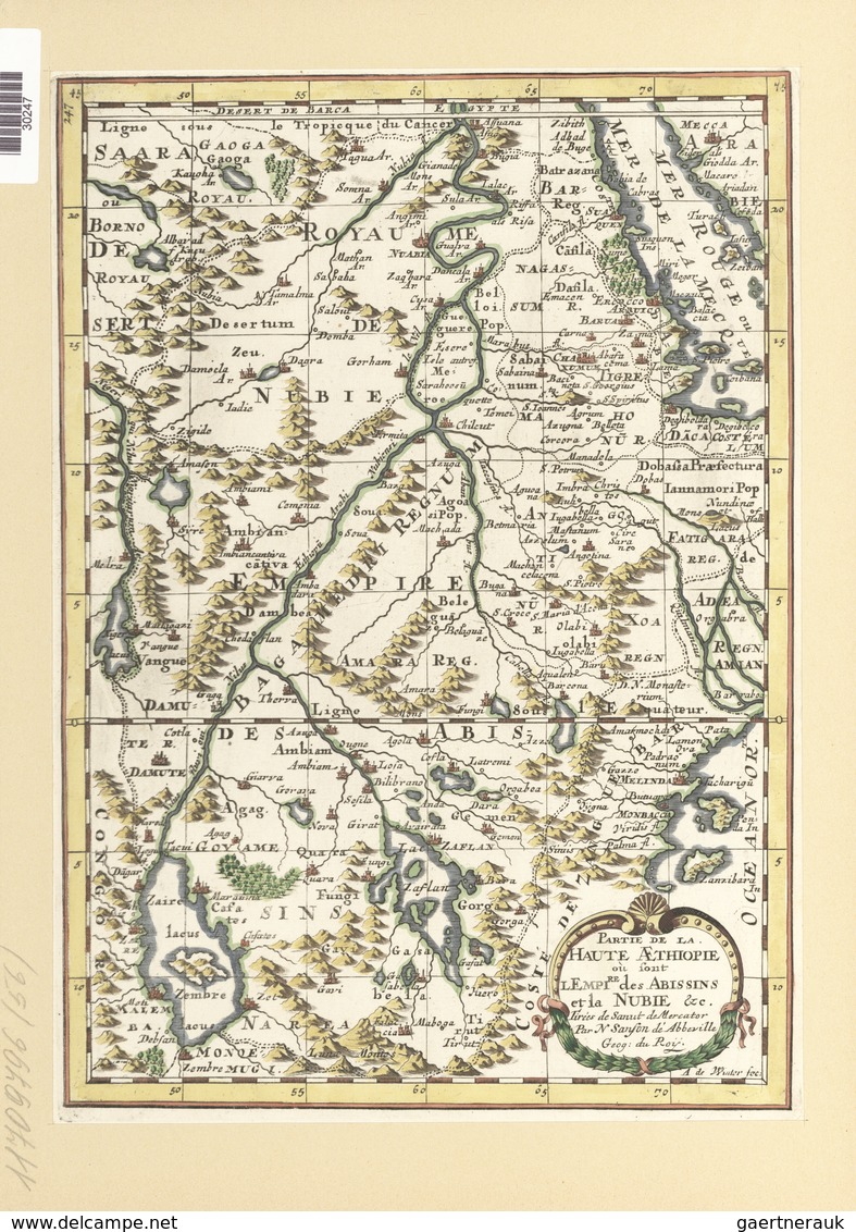 Landkarten Und Stiche: 1734. Partie De La Haute Aethiopie Ou Sont L'Empire Des Abissins Et La Nubie - Geography