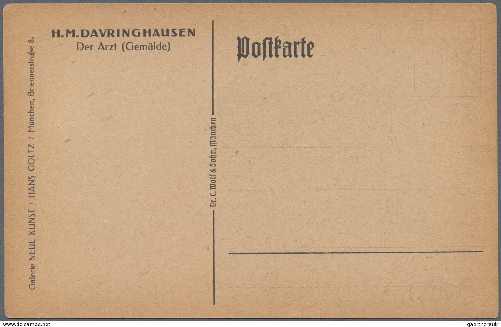 Ansichtskarten: Künstler / Artists: DARVINGHAUSEN, Heinrich Maria (1894-1970), Deutscher Maler Der N - Ohne Zuordnung