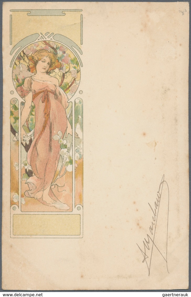 Ansichtskarten: Künstler / Artists: MUCHA, Alfons (1860-1939), Tschechischer Maler, Graphiker, Illus - Ohne Zuordnung