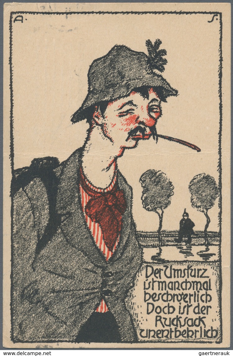Ansichtskarten: Künstler / Artists: SOUCI, Alfred (1879-1963), Deutscher Maler. Original-Lithographi - Ohne Zuordnung